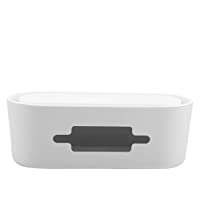Caja organizadora de cables multiusos para escritorio o oficina- centro de entretenimiento con soporte para smartphones
